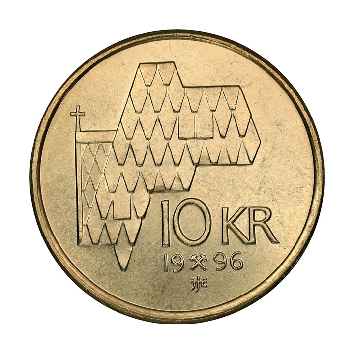 10 Kroner 1996 Kv 0