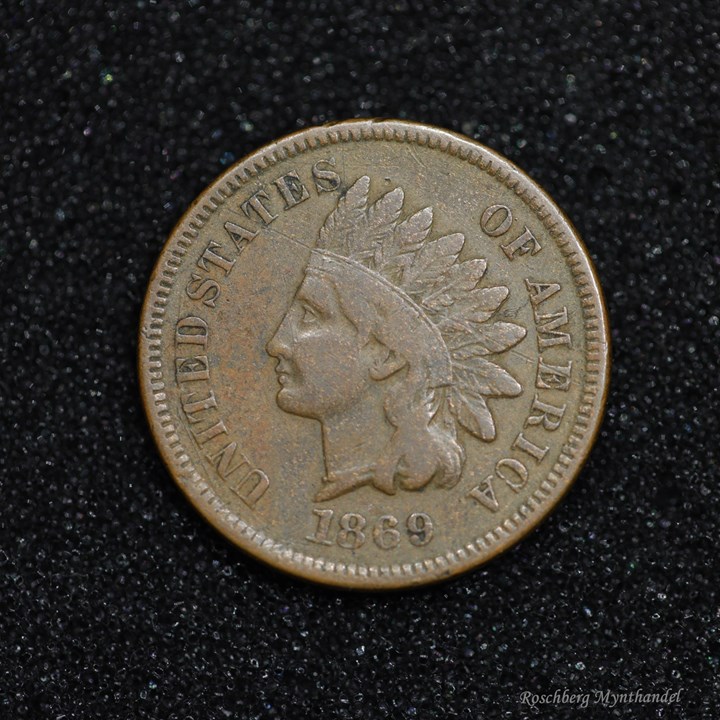 USA 1 Cent 1869 Kv 1