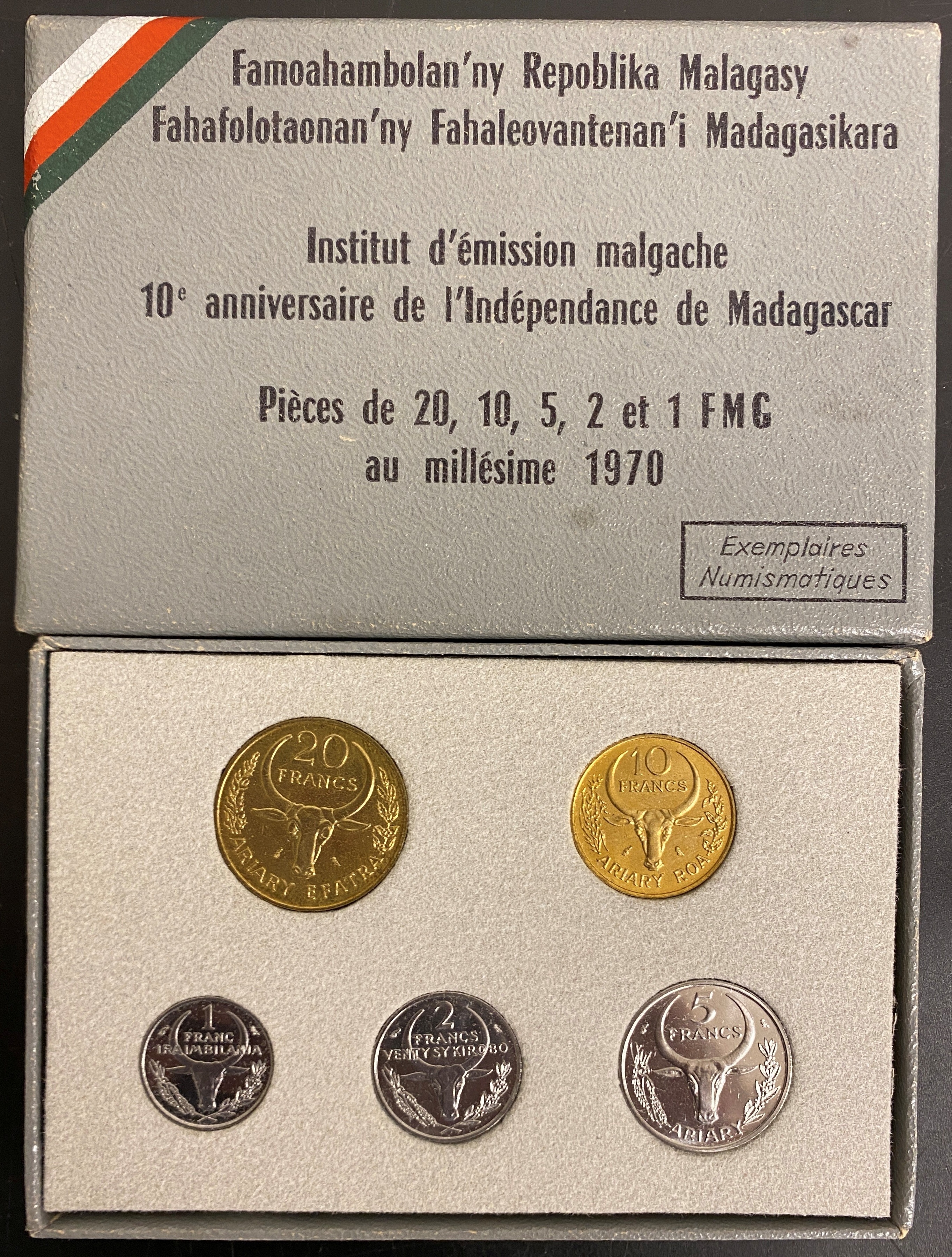 Madagaskar Myntsett 1970