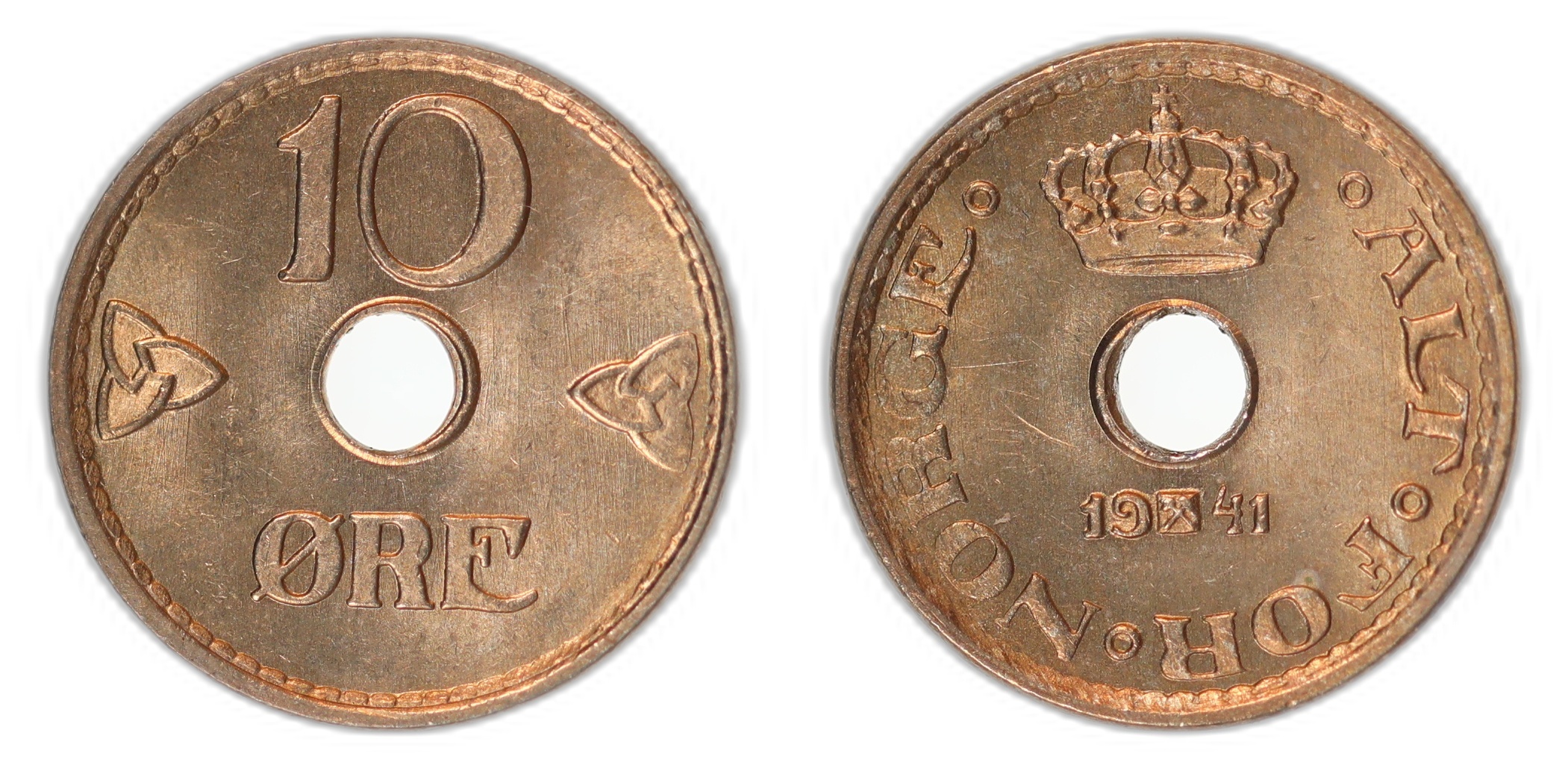 Norge 10 Øre 1941 Kv 0