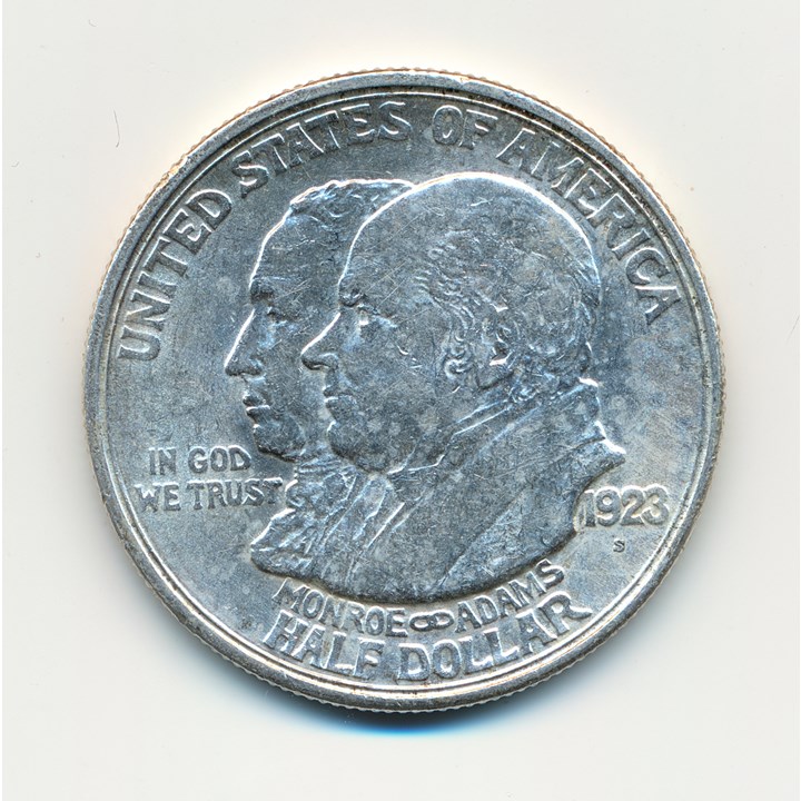 USA 1/2 Dollar 1923 S Monre Doctrine Kv 1+/01