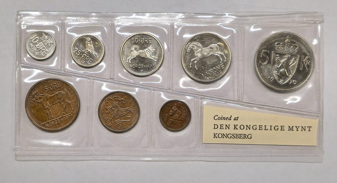 Myntsett 1970 Mykplast