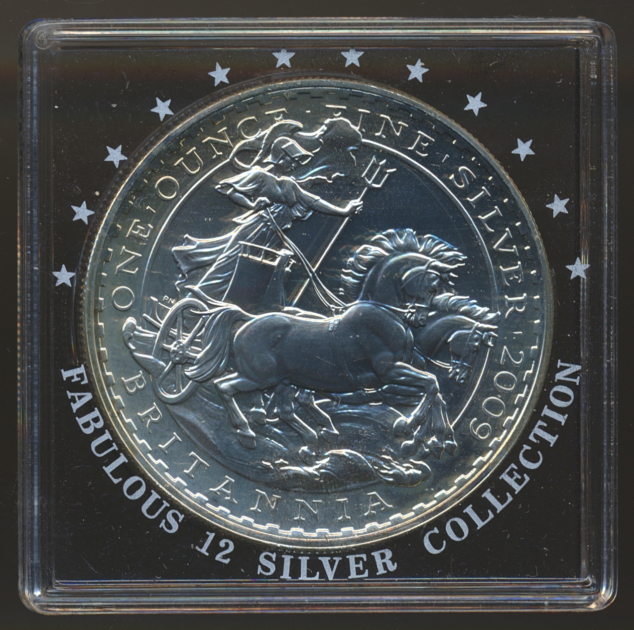 Storbritannia Britannia 2009 UNC 1 Oz Sølv