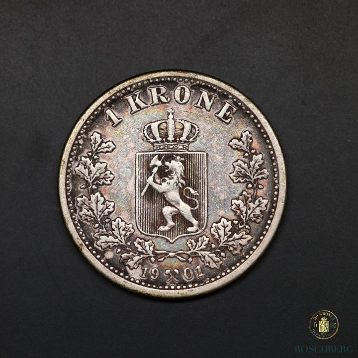 Norge 1 Krone 1901 Kv 1+