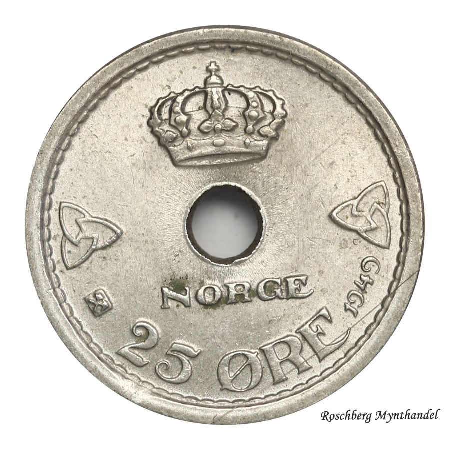 25 Øre 1949 Kv 0