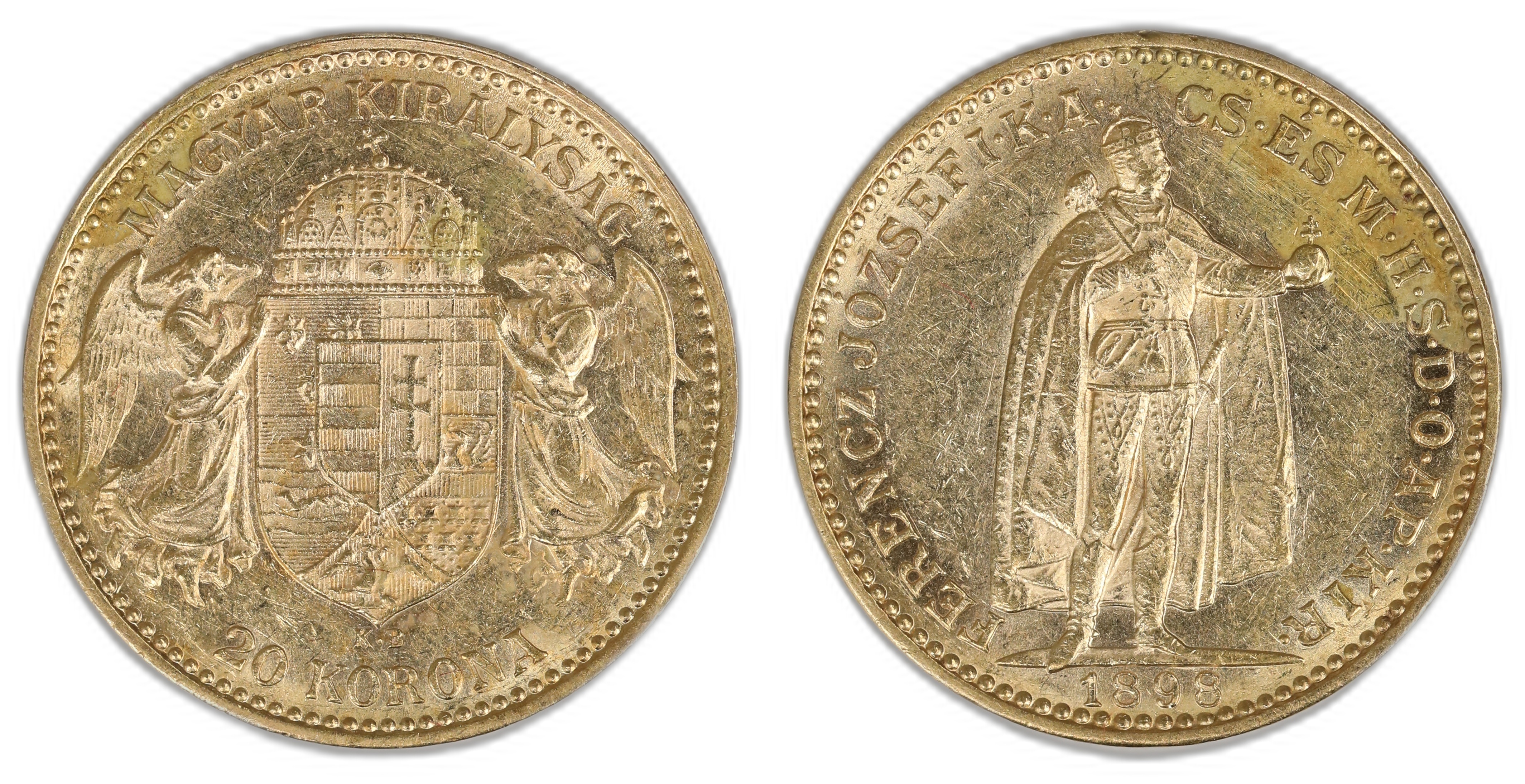 Hungary 20 Korona 1898-KB  Kv: UNC