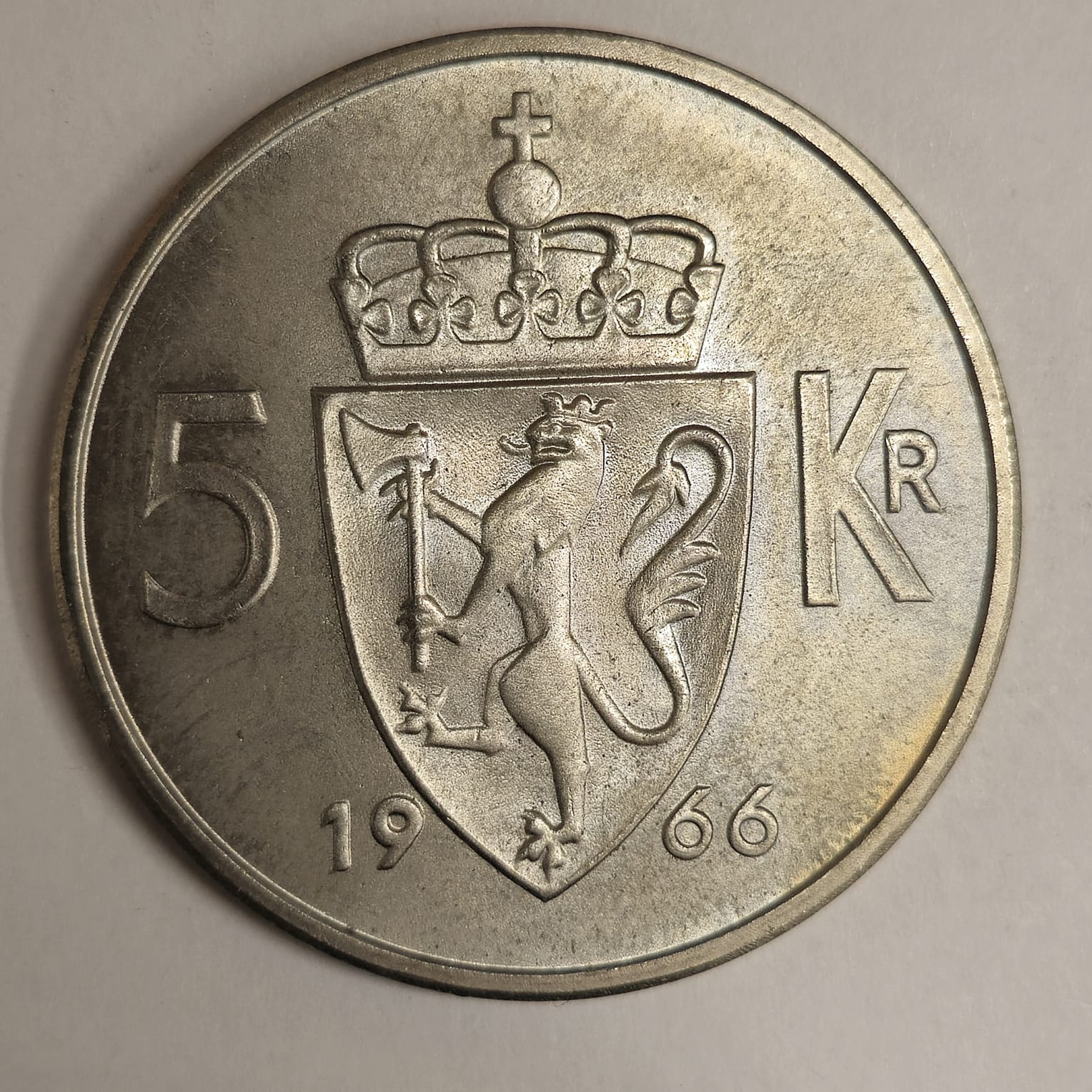 5 Kroner 1966 Kv 0