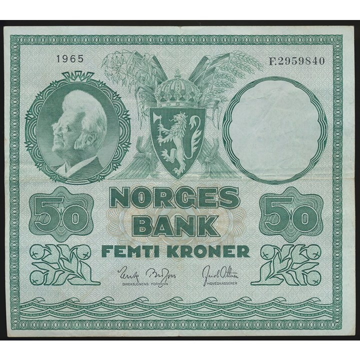 50 Kroner 1965 F Kv 1