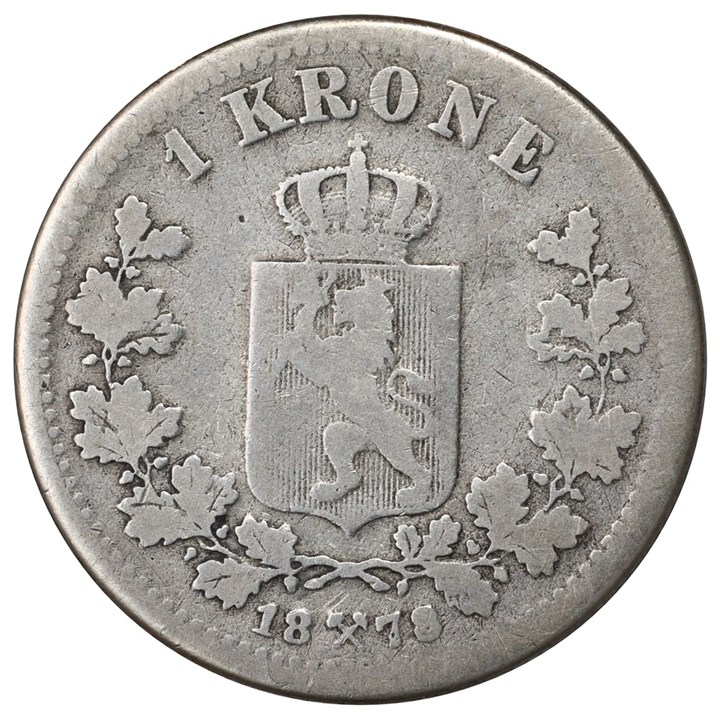 1 Krone 1878 Kv 1-/2