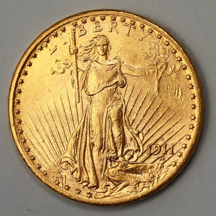 USA 20 Dollar 1911 D Kv 01