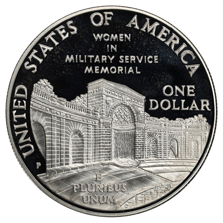 USA Dollar 1994 Women In Service Proof