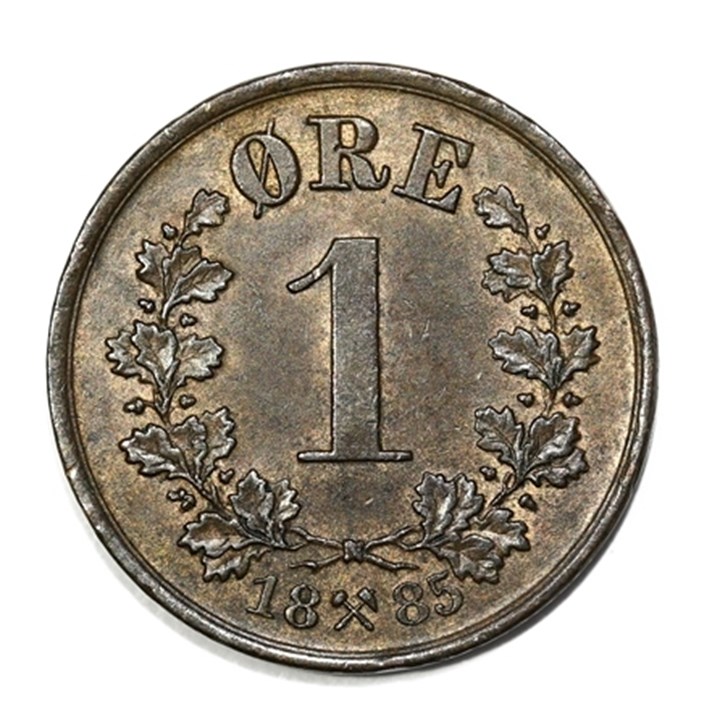 1 Øre 1885 Kv 01