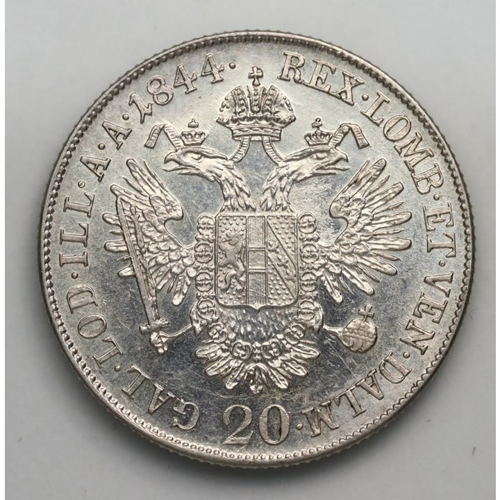 Østerrike 20 Kreuzer 1844 A Kv 01