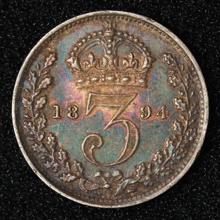 England  3 Pence 1894 Kv 01