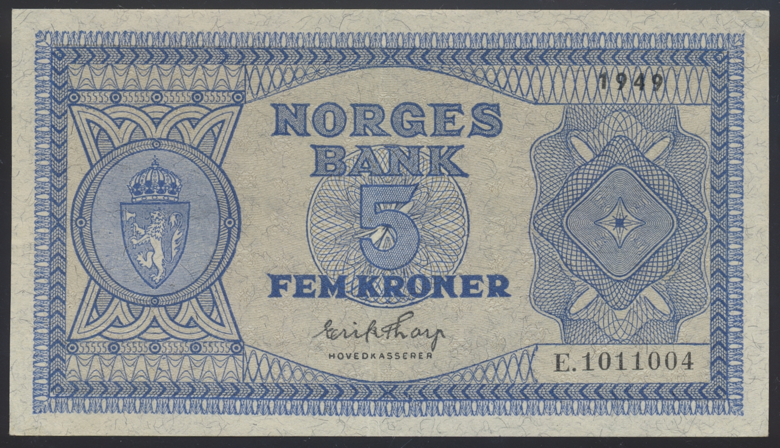 5 Kroner 1949 E Kv 01