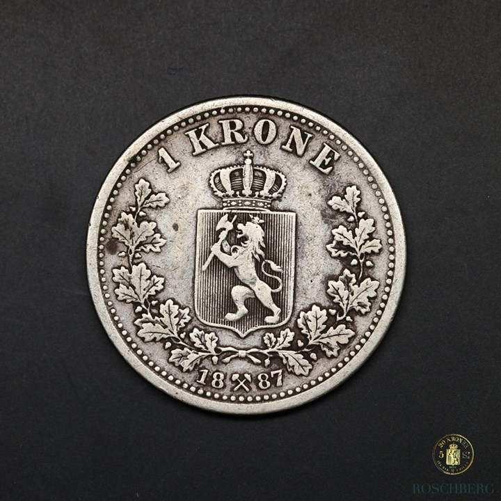 Norge 1 Krone 1887 Kv 1