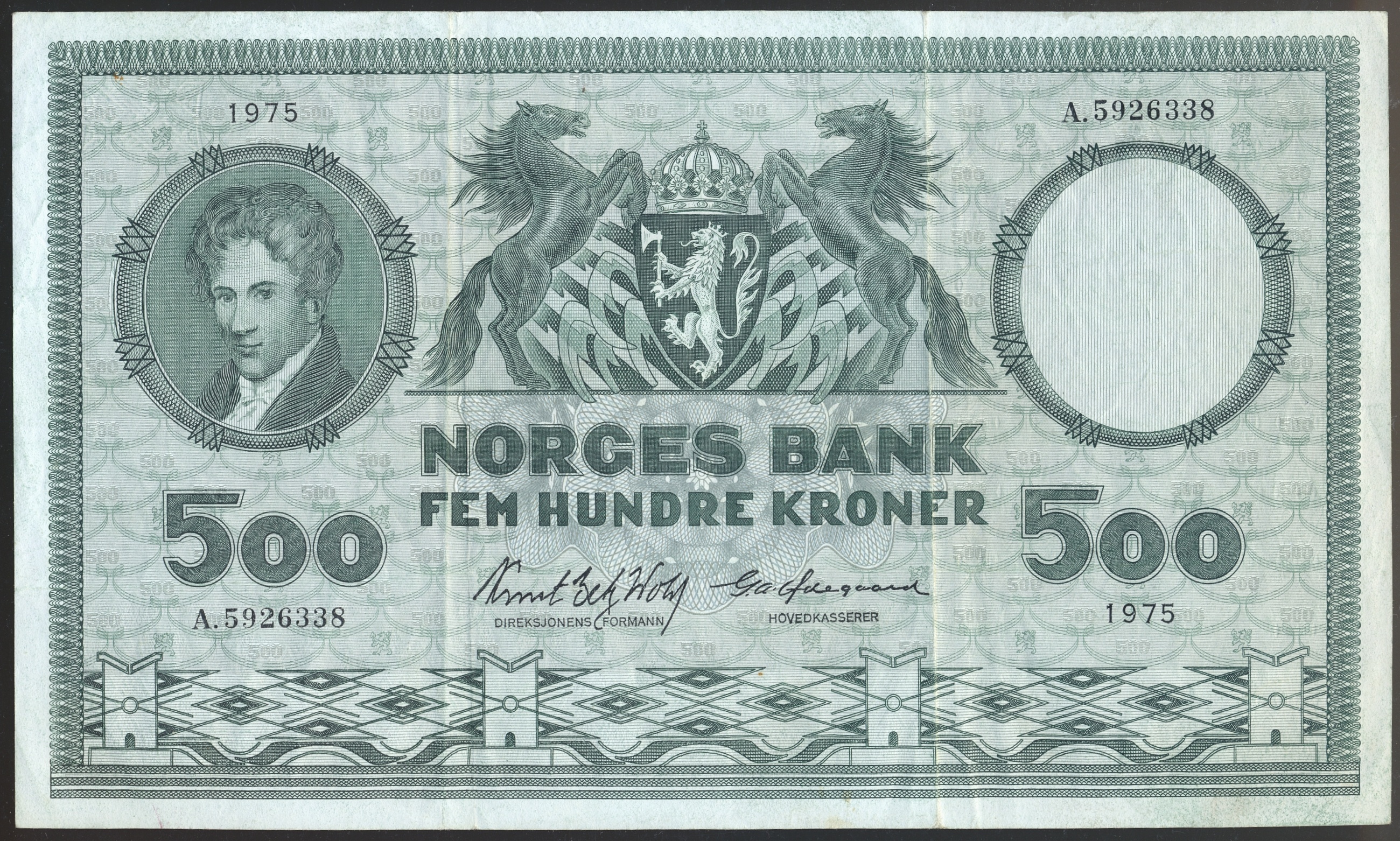 500 Kroner 1975 A Kv 1