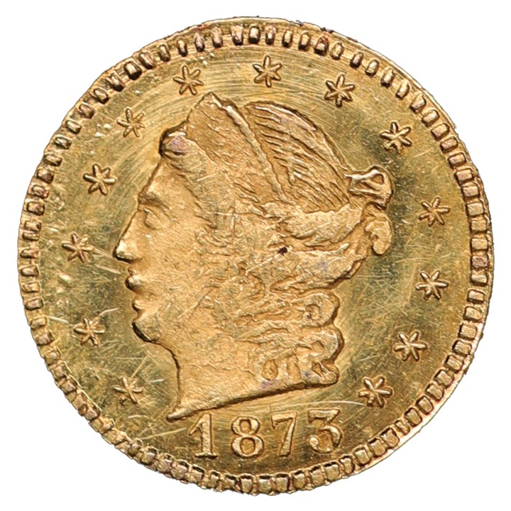 USA - California 1/4 Dollar 1873 UNC