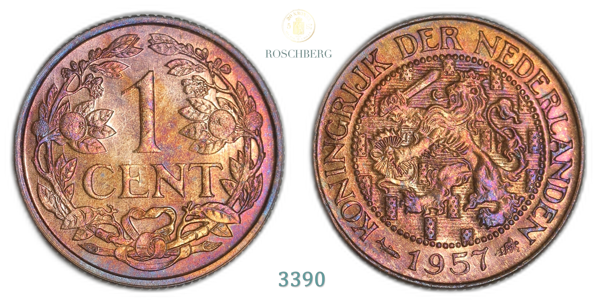 Dutch Antilles 1 Cent 1957  Kv: Proof
