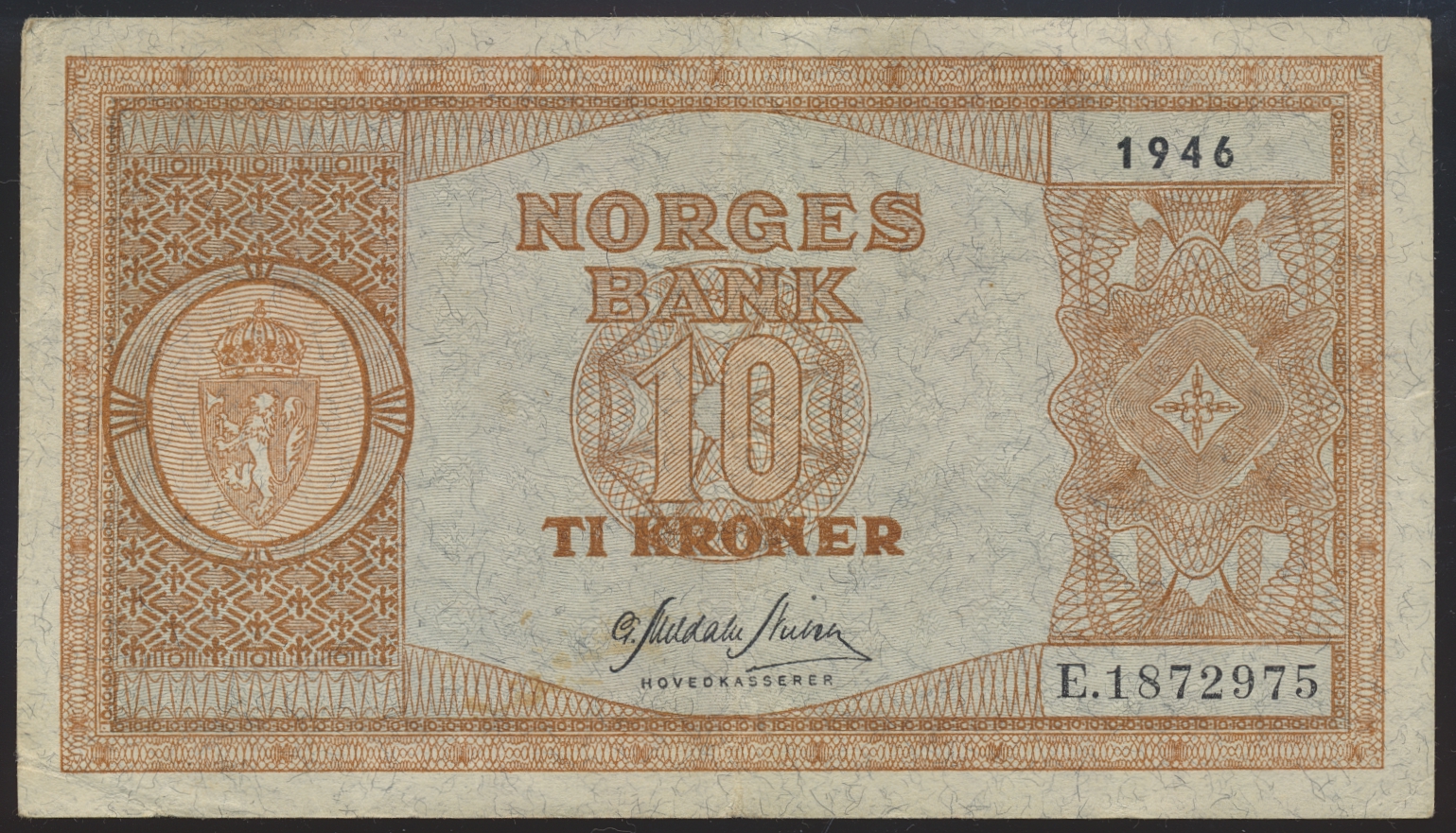 10 Kroner 1946 E Kv 1/1+