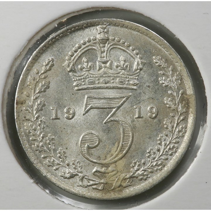 England 3 Pence 1919 Kv 0/01
