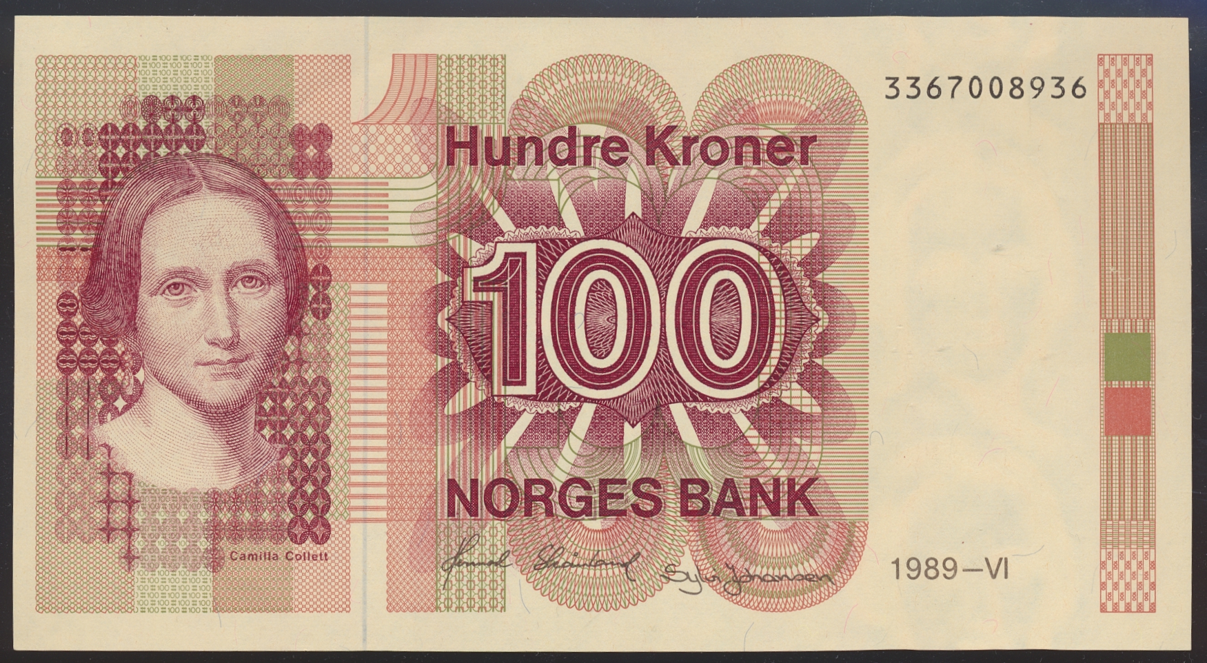100 Kroner 1989 Kv 0