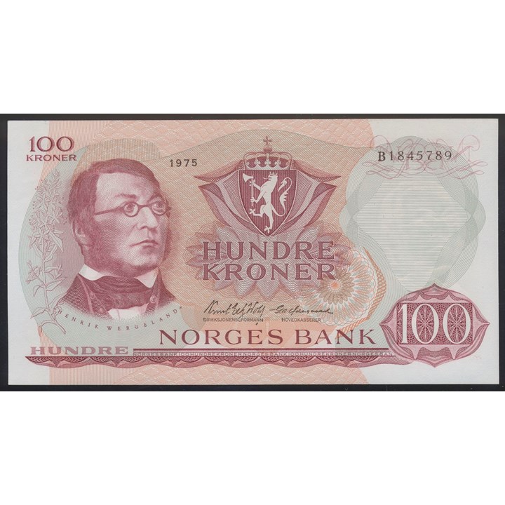 100 Kroner 1975 B Kv 0/01