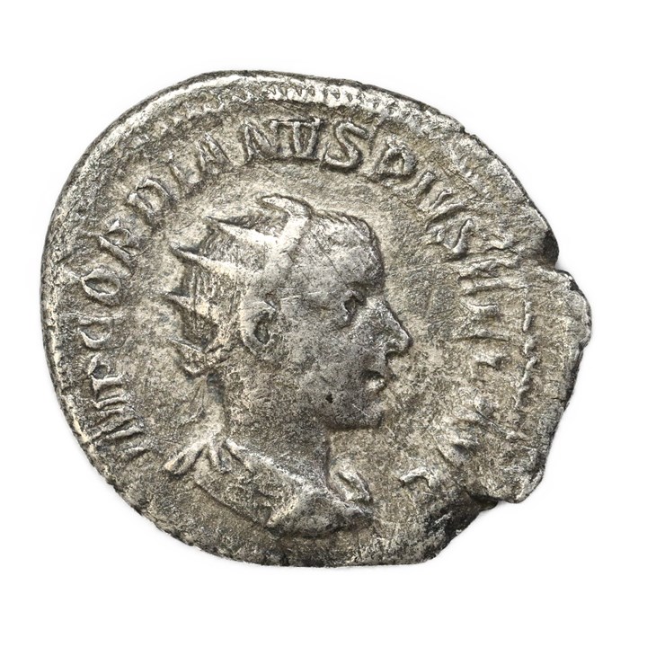Gordian III 238-244. Antoninian. IMP GORDIANVS PIVS FEL AVG // VIRTVTI AVGVSTI - VF