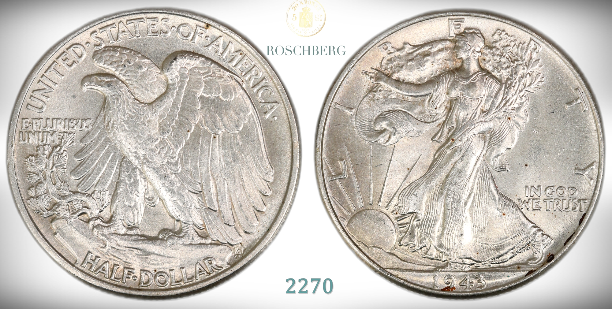 USA 50 Cents 1943  Kv: 0 (UNC)