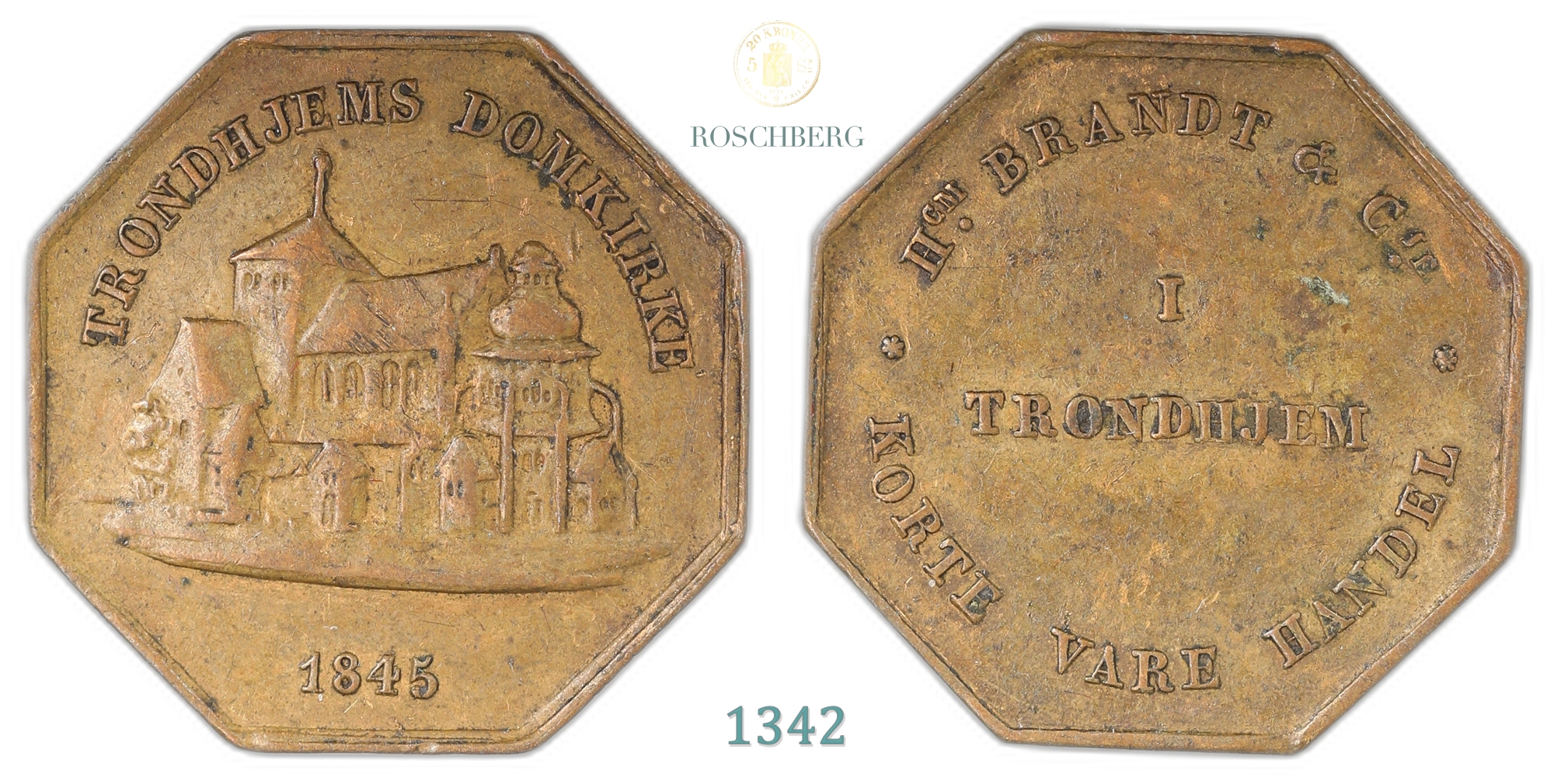 Polett Trondheim 1845 NP-66.2 Kv: 1+