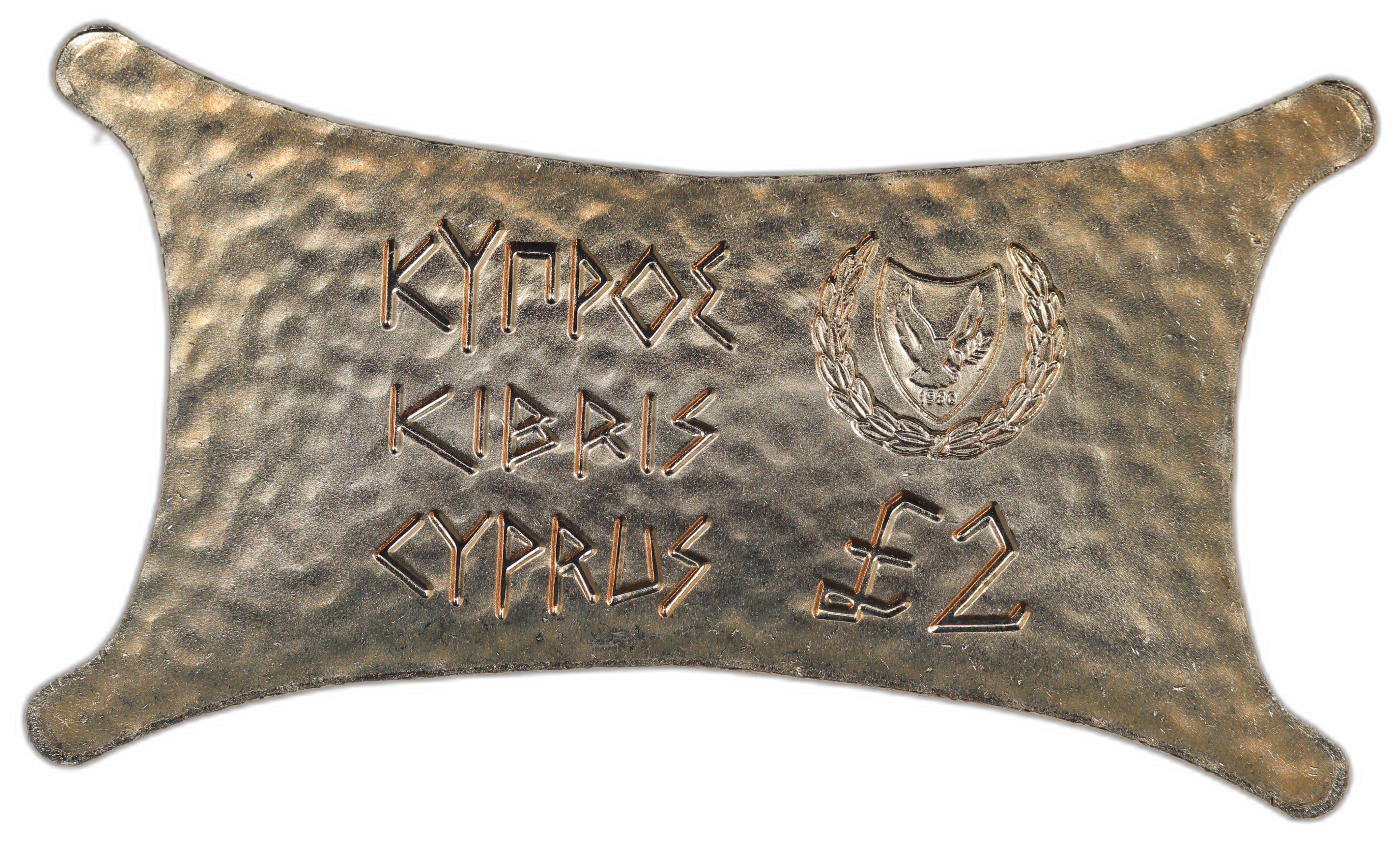 Cyprus 2 Pounds 2000 "The Millennium" Proof