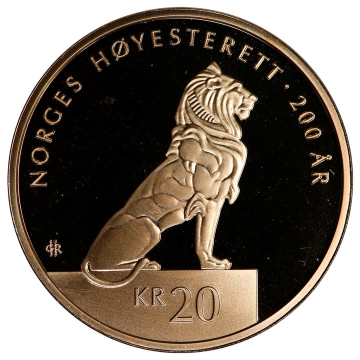 20 Kroner 2015 Høyesterett 200 År Proof