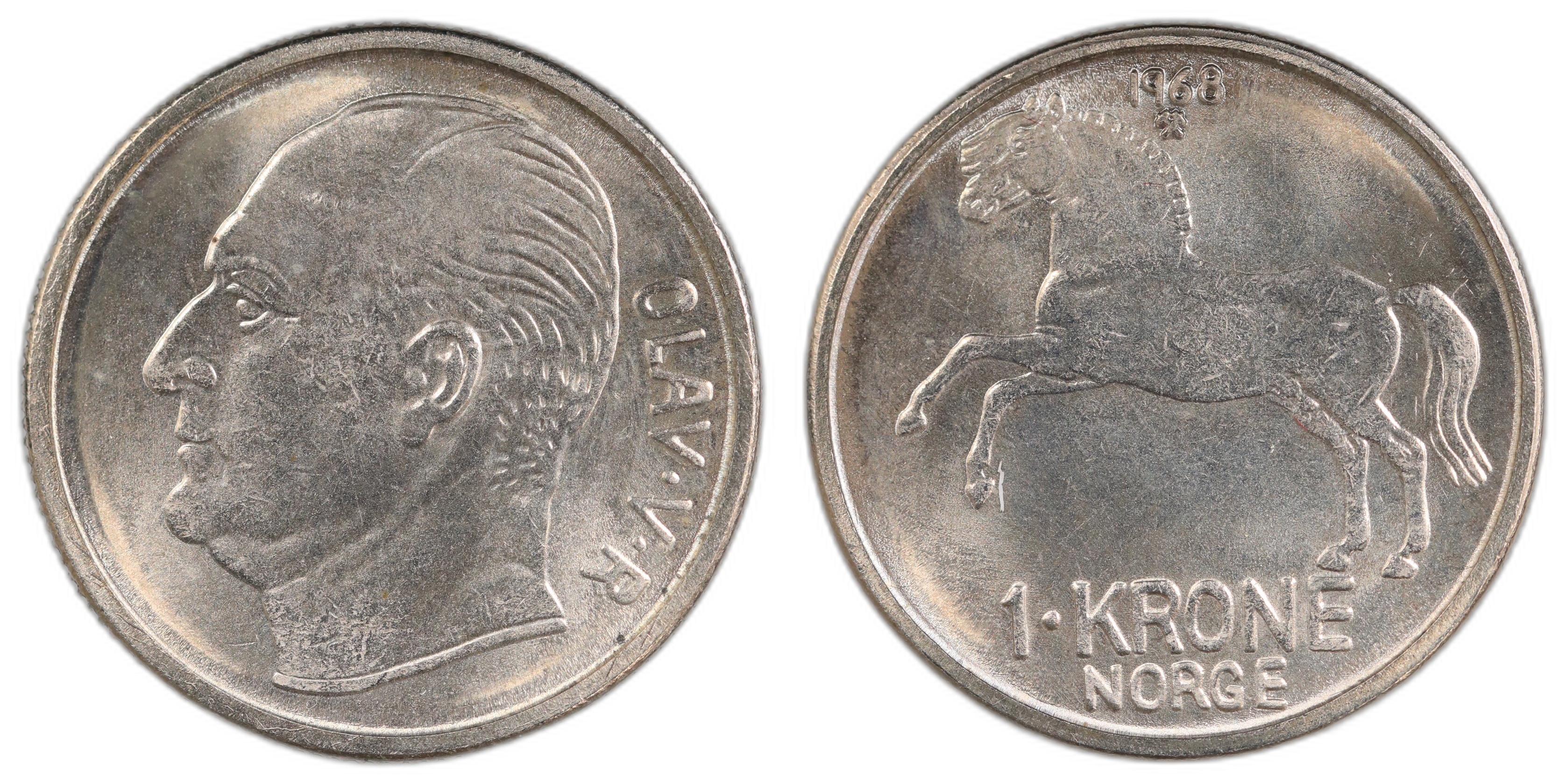 Norge 1 Krone 1968 Kv: 0