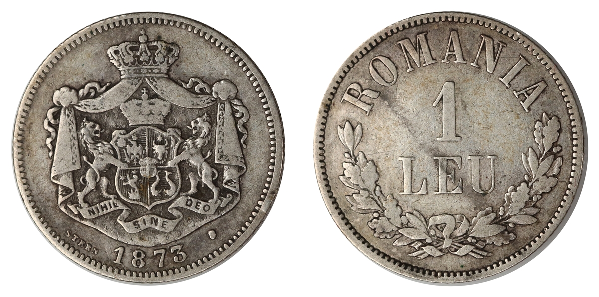 Romania 1 Leu 1873  Kv: VF