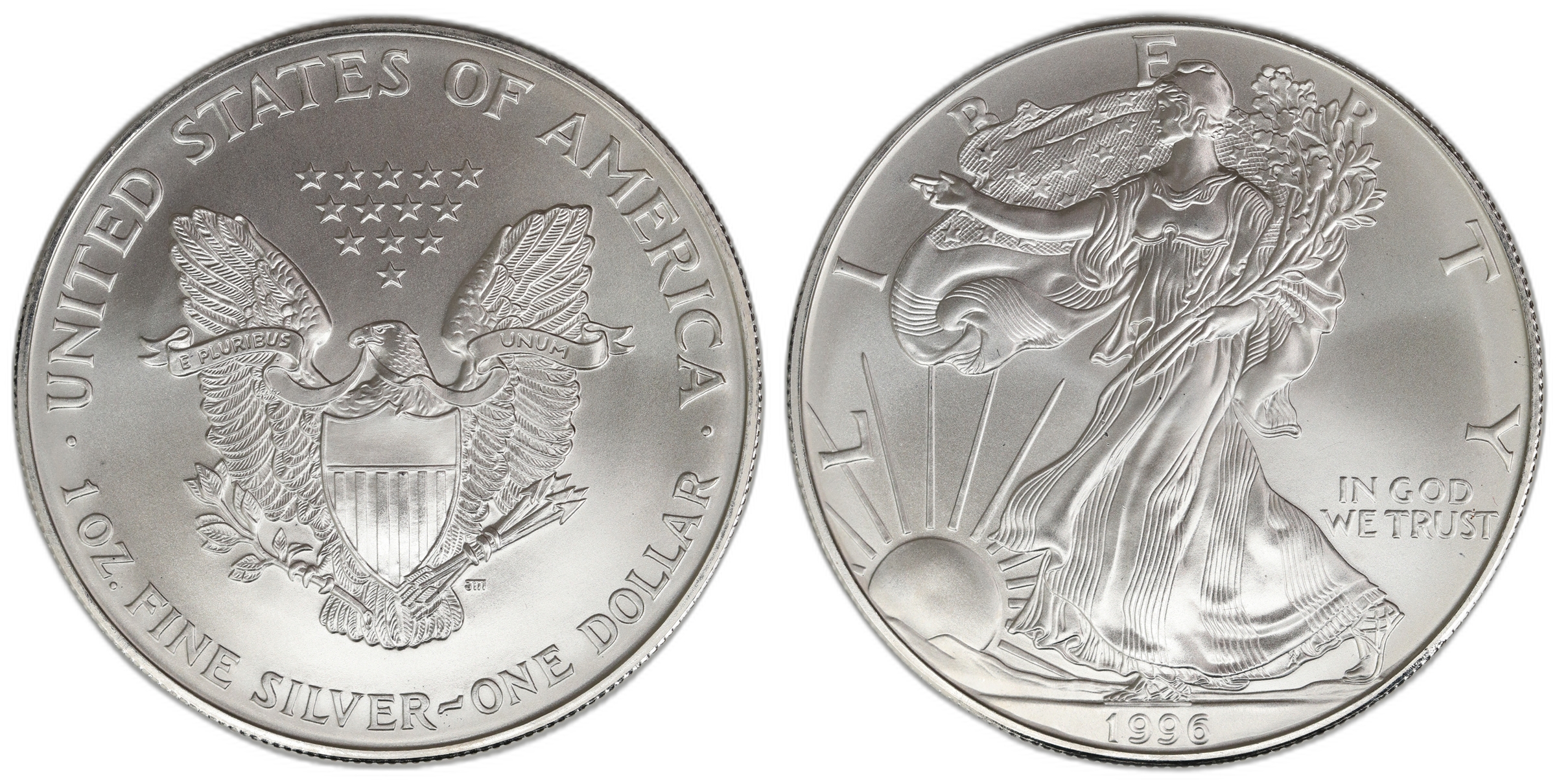 USA Silver Eagle 1996  Kv: UNC