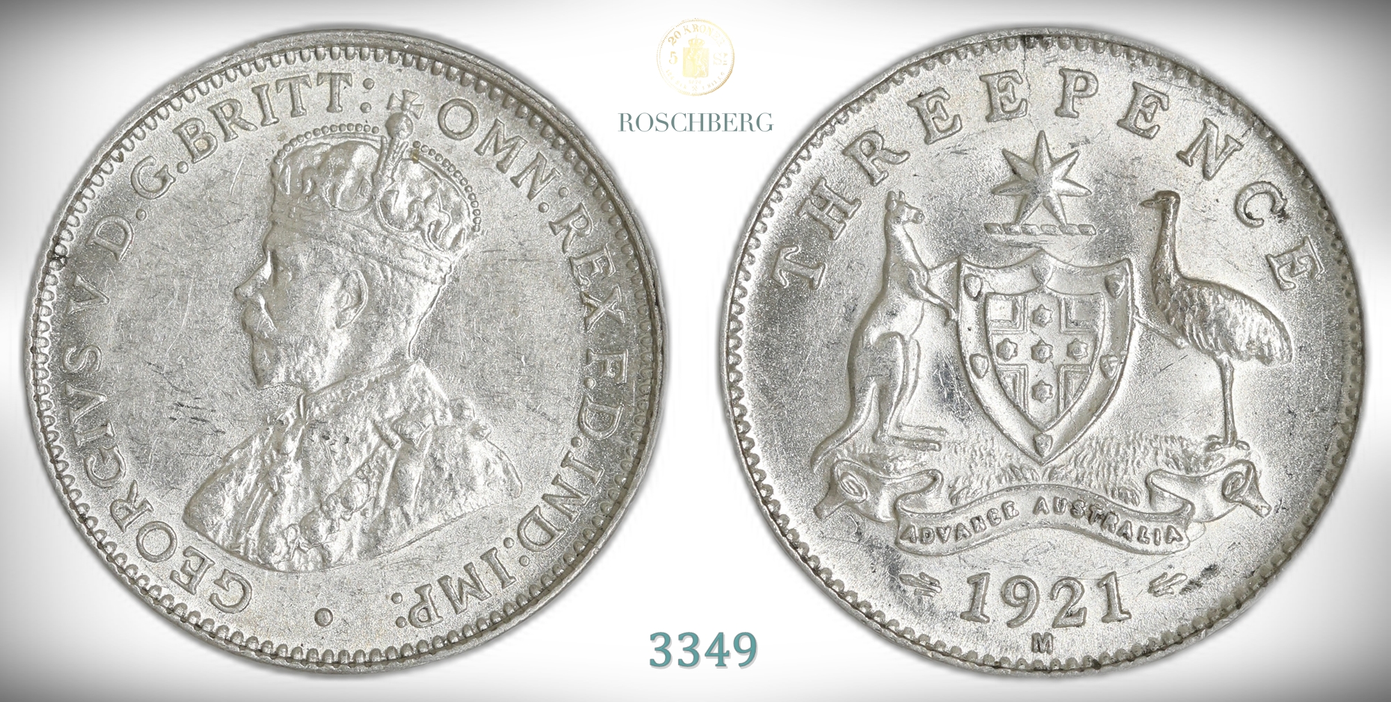 Australia 3 Pence 1921-M  Kv: UNC