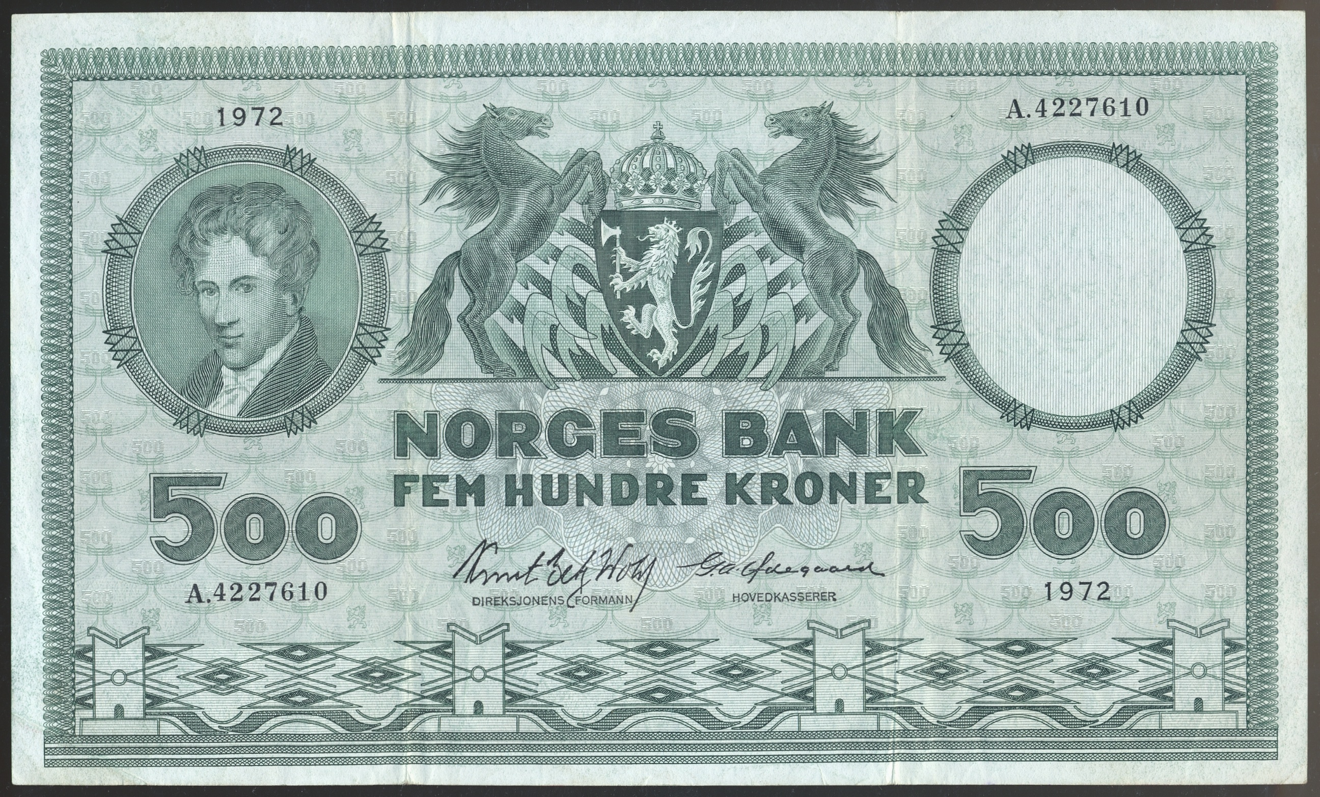500 Kroner 1972 A Kv 1