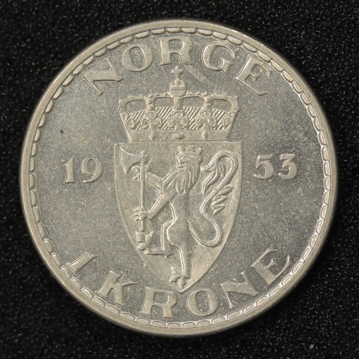1 Krone 1953 Kv PRAKT 0/01
