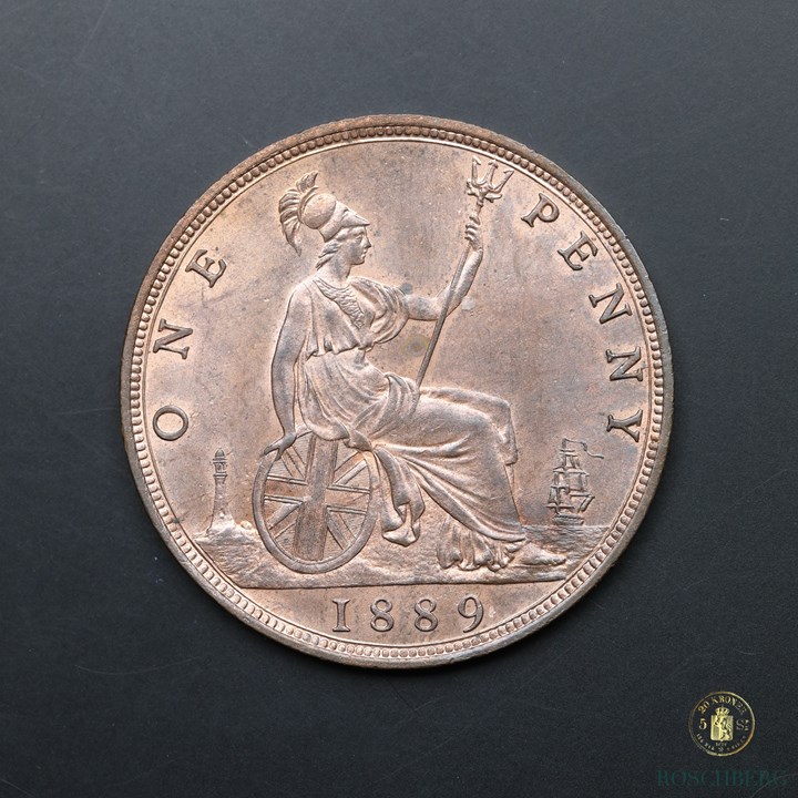 Great Britain Penny 1889 Kv UNC