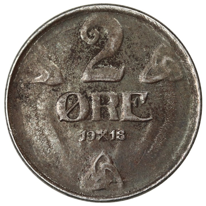 2 Øre 1918 Kv 01