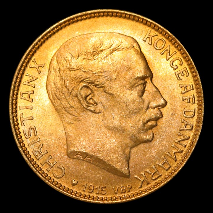 Denmark 20 Kroner 1915 UNC