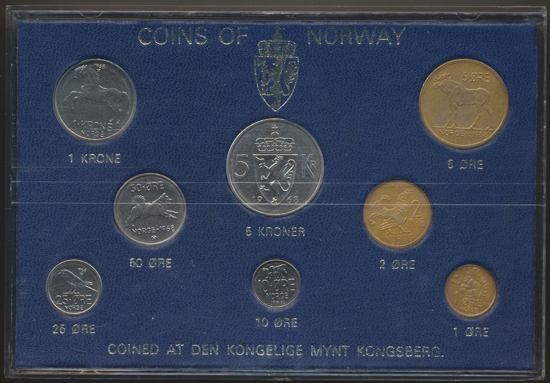 Myntsett 1968 Hardplast Prima sett