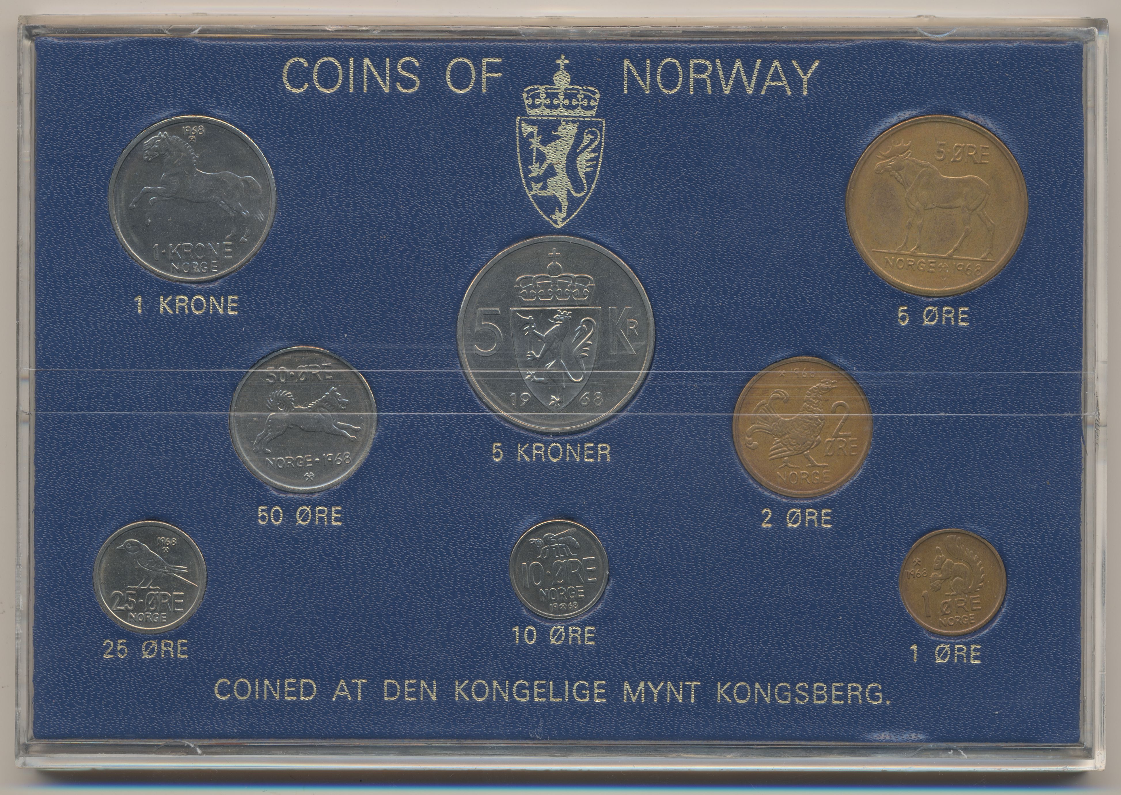 Myntsett 1968 Hardplast Prima sett