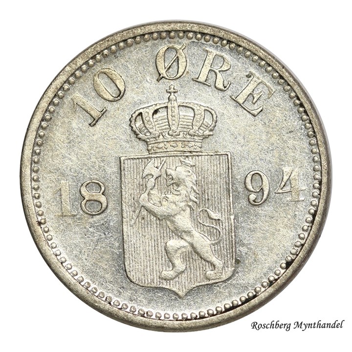 10 Øre 1894 Kv 1+