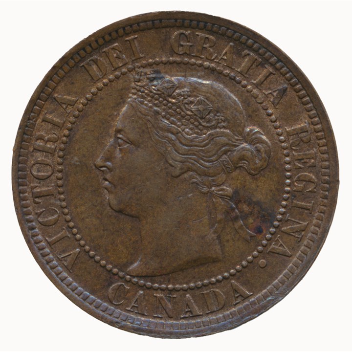 Canada 1 Cent 1888 AU