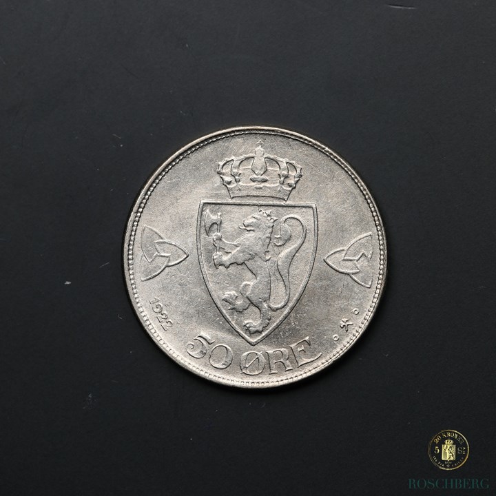 Norge 50 Øre 1922 Kv 0/01