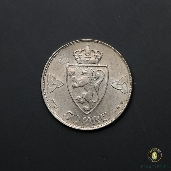 Norge 50 Øre 1921 Kv 01