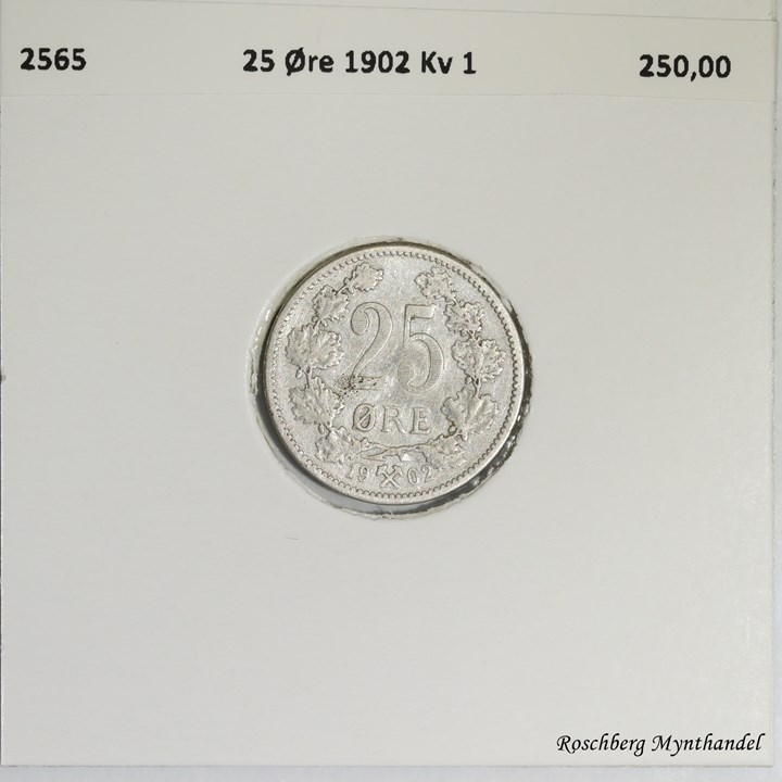 25 Øre 1902 Kv 1