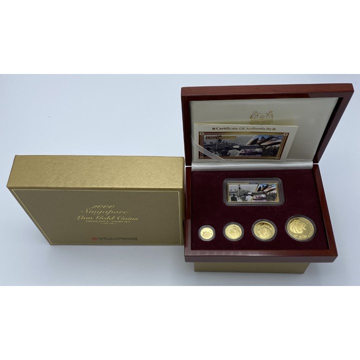 Singapore Lion Gold Coins Proof issue