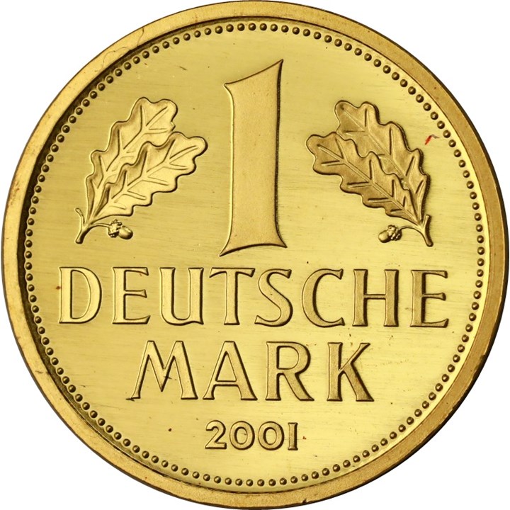 Tyskland 1 Mark 2001 F Proof